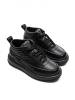 Ghete Barbati din piele naturala 5788 BLACK | ADVANCER