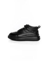 Ghete Barbati din piele naturala 5788 BLACK | ADVANCER