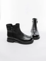 Ghete Dama din piele naturala 8791 BLACK | ADVANCER