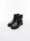 Ghete Dama din piele naturala 8791 BLACK | ADVANCER