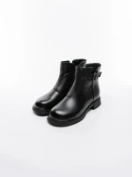 Ghete Dama din piele naturala 8791 BLACK | ADVANCER