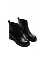 Ghete Dama din piele naturala 3216 BLACK | ADVANCER