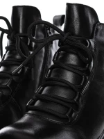 Ghete Dama din piele naturala 8696 BLACK | ADVANCER