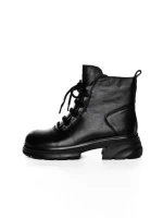 Ghete Dama din piele naturala 8696 BLACK | ADVANCER