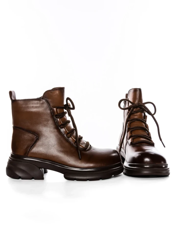 Ghete Dama din piele naturala 8696 BROWN | ADVANCER