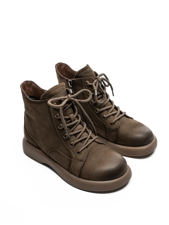 Ghete Dama din piele naturala 16192 KHAKI | ADVANCER