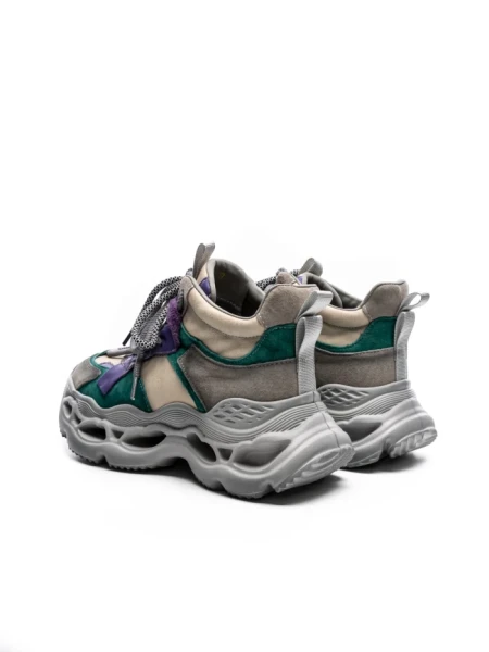 Pantofi Sport Dama din piele naturala HY6322 LIGHT GREEN-PURPLE | ADVANCER