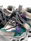Pantofi Sport Dama din piele naturala HY6322 LIGHT GREEN-PURPLE | ADVANCER