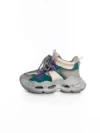 Pantofi Sport Dama din piele naturala HY6322 LIGHT GREEN-PURPLE | ADVANCER