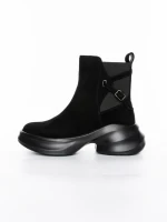 Ghete Dama din piele naturala 23-2643-3 BLACK | ADVANCER