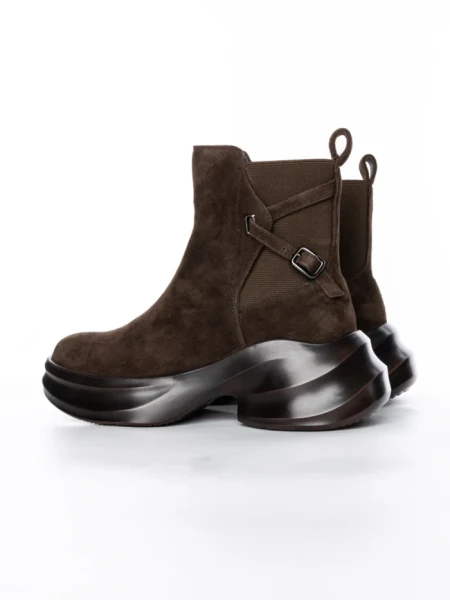 Ghete Dama din piele naturala 23-2643-3 COFFEE | ADVANCER