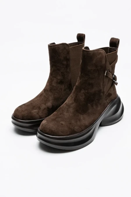 Ghete Dama din piele naturala 23-2643-3 COFFEE | ADVANCER
