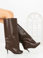 Cizme Dama cu Toc C-395 BROWN | STEPHAN