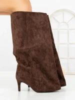 Cizme Dama cu Toc C-394 BROWN | STEPHAN