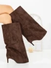 Cizme Dama cu Toc C-394 BROWN | STEPHAN