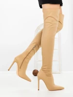Cizme Dama cu Toc C-289 BEIGE | STEPHAN