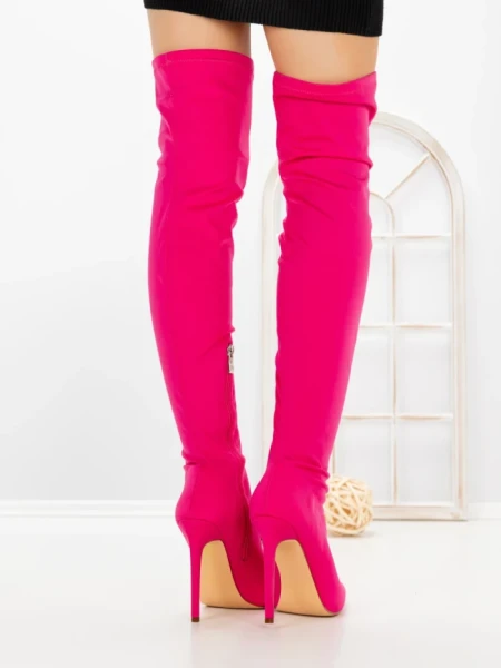 Cizme Dama cu Toc C-289 FUCHSIA | STEPHAN