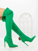 Cizme Dama cu Toc C-289 GREEN | STEPHAN