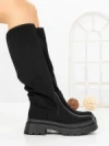 Cizme Dama cu Platforma C-175 BLACK | STEPHAN