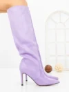 Cizme Dama cu Toc C-271 LIGHT PURPLE | STEPHAN