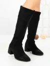 Cizme Dama cu Toc LQ-66 BLACK | STEPHAN