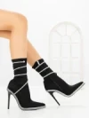 Botine cu Toc Subtire C-305 BLACK | STEPHAN