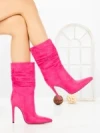 Botine cu Toc Subtire C-252 FUCHSIA | STEPHAN