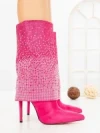 Botine cu Toc Subtire C-272 FUCHSIA | STEPHAN