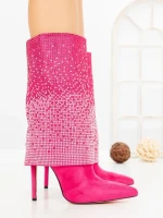 Botine cu Toc Subtire C-272 FUCHSIA | STEPHAN