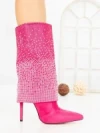 Botine cu Toc Subtire C-272 FUCHSIA | STEPHAN