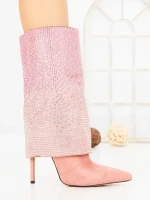 Botine cu Toc Subtire C-272 PINK | STEPHAN