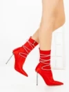 Botine cu Toc Subtire C-250 RED | STEPHAN