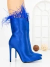 Botine cu Toc Subtire C-269 BLUE | STEPHAN