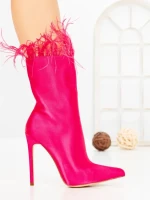 Botine cu Toc Subtire C-269 FUCHSIA | STEPHAN