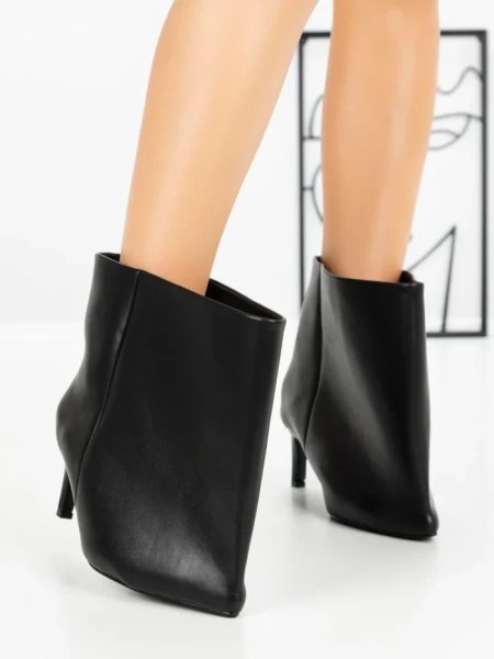Botine cu Toc Subtire 52270 BLACK | GALLEVANI
