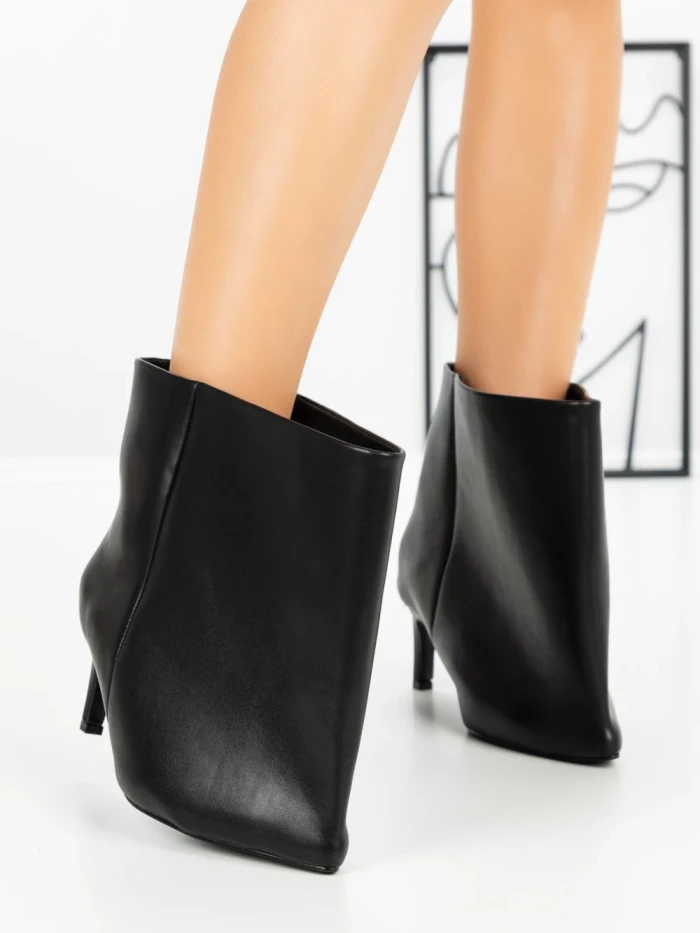 Botine cu Toc Subtire 52270 BLACK | GALLEVANI