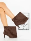 Botine cu Toc Subtire 52270 BROWN | GALLEVANI