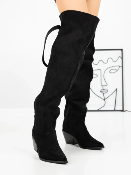 Cizme Dama cu Toc 52259 BLACK | GALLEVANI