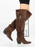Cizme Dama cu Toc 52259 BROWN | GALLEVANI