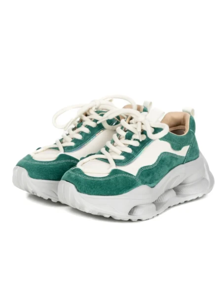 Pantofi Sport Dama din piele naturala S5352 GREEN | FRANCO GERARDO