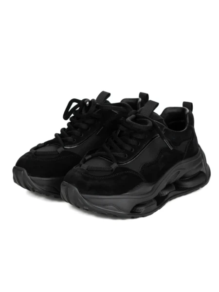 Pantofi Sport Dama din piele naturala S5352 BLACK | FRANCO GERARDO