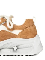 Pantofi Sport Dama din piele naturala S5352 KHAKI | FRANCO GERARDO