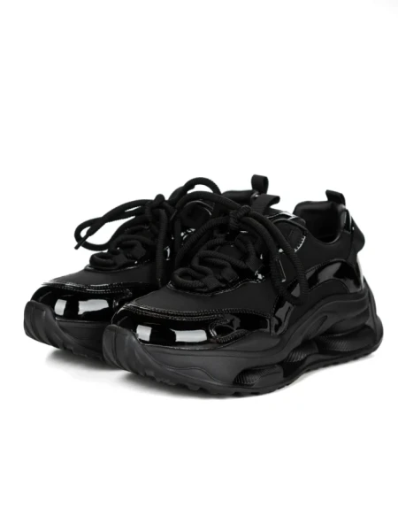 Pantofi Sport Dama din piele naturala S5361 BLACK | FRANCO GERARDO