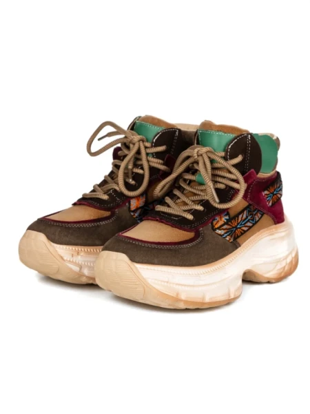 Pantofi Sport Dama din piele naturala HD7672 BROWN-WINE | ADVANCER