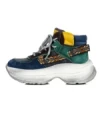 Pantofi Sport Dama din piele naturala HD7672 BLUE-GREEN | ADVANCER
