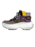 Pantofi Sport Dama din piele naturala HD7672 GREY-PURPLE | ADVANCER