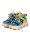 Pantofi Sport Dama din piele naturala H36839 DARK GREY-LIGHT GREEN | ADVANCER