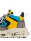 Pantofi Sport Dama din piele naturala H36839 DARK GREY-LIGHT GREEN | ADVANCER