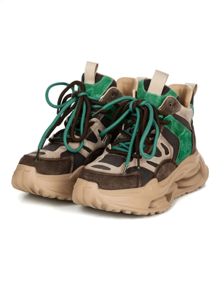 Pantofi Sport Dama din piele naturala H36839 BROWN-APRICOT | ADVANCER