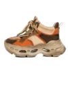 Pantofi Sport Dama din piele naturala HY6322 ORANGE-KHAKI | ADVANCER